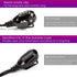 Acoustic Tube Earpiece with Mic for Motorola Walkie Talkies, Compatible with Motorola 2 Way Radios (Black)