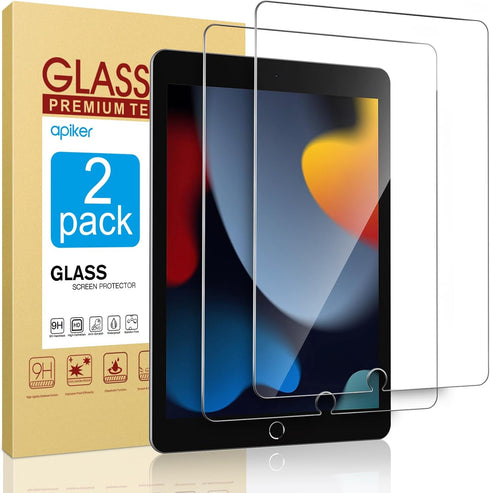 apiker 2 Pack Screen Protector for iPad 9th 8th 7th Generation 10.2