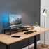 VIVO 39 inch Extra Long Monitor Stand, Wood & Steel Desktop Riser, Dual Screen Organizer for TV, Keyboard, Laptop