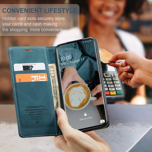 Kowauri Galaxy S20 FE 5G Leather Wallet Case, Classic Design with Card Slot and Magnetic Closure for Samsung