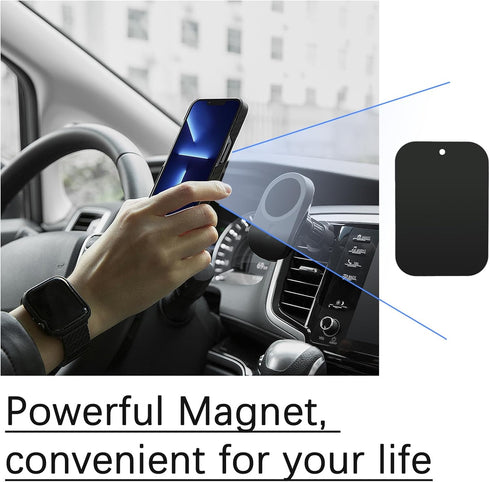 DSTELIN 4 Pack 2 2 Universal Metal Plate for Magnetic Phone Car Mount Holder Cradle, Compatible with All Magnetic