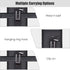 Dual Phone Holster, Large Smartphone Pouch Cell Phone Holder, Multi-Purpose Tactical Holder for Work, Hiking, Camping,