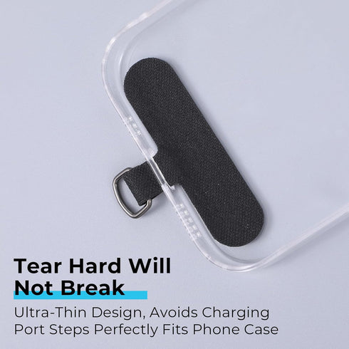 FNANJWQ 10 Pcs Phone Tether Tab, Adhesive-free Lanyard Strap for Full Coverage Phones Cases, Clip for Cell Phone