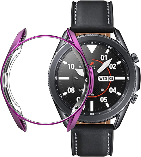 Compatible with Samsung Galaxy Watch 3 41mm 45mm Case, Soft TPU Shock Resistant Protective Cover, Five Colors