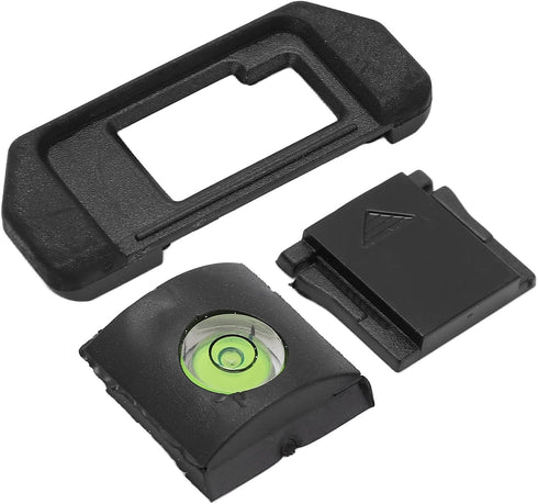 Sets, EM5 EM10 Viewfinder Eyecup Cold Shoe Cover Horizon Level Lightweight Plastic Rubber, Compatible with Camera