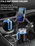 JOYTUTUS Cup Holder Phone Mount for Car, Large Car Cup Holder Adapter with 360 Degree Rotation (2 Pack)