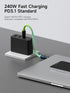 Hagibis USB 4 Cable, LED Display USB C 240W Fast Charging Cable with 8K@60Hz Data Transfer for iPhone 15/15 Pro Max