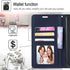 STARSHOP Blue PU Leather Wallet Phone Case Compatible with Motorola One 5G ACE, Shockproof Cover with Kickstand & Card