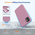 Miracase Liquid Silicone Gel Rubber Case for iPhone 11, Full Body Drop Protection with Screen Protector
