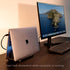 3-Slot Vertical Laptop Stand Holder, Adjustable ABS Plastic Desktop Notebook Dock, Space-Saving Vertical Laptop Stand