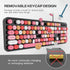 Dilter 104 7 8 10, Wired Keyboard, Keys Full-Sized Typewriter Keyboards, USB Plug and Play Office Keyboard with Number