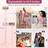 Mouzakon Selfie Stick Tripod with Fill Light, Phone Selfie Stick,Durable Stainless Steel Design,Bluetooth Remote