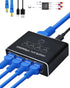 Ethernet Splitter 1 to 4, 1000Mbps High Speed Ethernet Cable Splitter with LAN Cable for 4 Devices