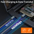 JXMOX USB C to Micro USB Cable, 3.3ft 2-Pack Charger Cord for Kindle/PS4/Xbox One/Android Devices