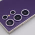 Bling Glitter Diamond Metal Crystal Camera Lens Protector for Samsung Galaxy S24 Ultra (Purple), Sparkly Rhinestones
