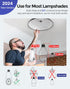 Hugolog 2K Wireless Security Cameras, 2.4GHz Indoor/Outdoor with AI Motion Detection, Color Night Vision, 360° Auto