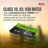 PNY 128GB Elite-X Class 10 U3 V30 microSDXC Flash Memory Card - 100MB/s, Class 10, U3, V30, A1, 4K UHD, Full HD, UHS-I,