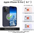 iPhone 15 Pro Case by OTOFLY, Slim Shockproof Silicone, Midnight Blue, 6.1 inch - Perfect Fit & Protection!