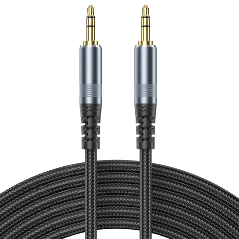 AUX Cable 10ft, 3.5mm Male to Male 10 Feet Long Aux Cord for Car Auxiliary to Aux Cables - Hi-Fi Sound