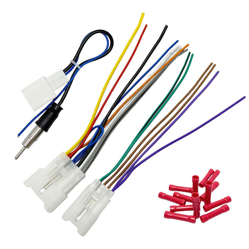 10Pin&6Pin Radio Wiring Harness with Antenna Kit Compatible with Toyota Camry Corolla