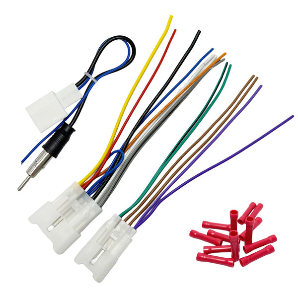 10Pin&6Pin Radio Wiring Harness with Antenna Kit Compatible with Toyota Camry Corolla