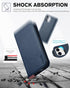 TUCCH Wallet Case for iPhone 12 Pro/iPhone 12 5G, PU Leather Folio with Kickstand, Card Slot, Dark Blue
