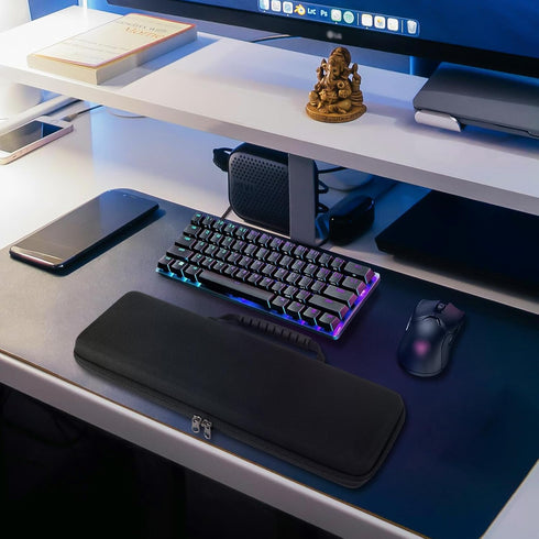 Linkidea Hard Travel Keyboard Case for Compact 60% Keyboard and Mouse, Compatible with Razer Huntsman Mini