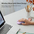 Cute Cat Wireless Silent Mouse, 2.4GHz USB Receiver, 3 Adjustable DPI, Compatible with PC, Laptop, Notebook - Purple