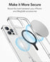ESR MagSafe Sticker 360, 4 Pack Magnetic Ring for Wireless Charger Conversion Kit for iPhone 16/15/14/13/12/11, Galaxy