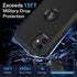 for iPhone 11 Case, Built-in Screen Protector Heavy Duty Drop Protection, Full Body Rugged Shockproof Cover - Black