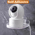 Deftomo 4 Pack Command Security Camera Wall Mount, Adhesive Baby Monitor Wall Moun Shelves, Universal Strip Shelf