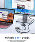 JSAUX USB-C to HDMI Adapter, Digital AV Multiport 4K@30Hz 3-in-1 100W Fast Charging,5Gbps USB-A 3.0, Type-C/Thunderbolt 3 Compatible for iPhone 15 Pro Max,Samsung S24/23, iPad, MacBook,Galaxy,Dell