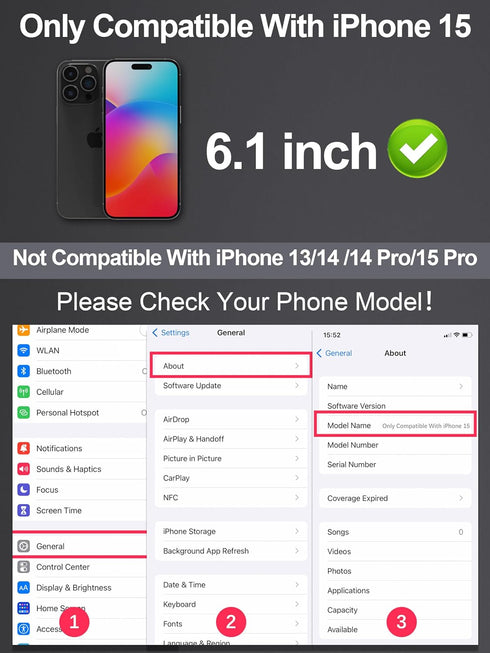 Compatible for iPhone 15 Screen Protector 6.1 inch, Anti Blue Light HD Tempered Glass Screen Protector Easy Installation, Case Friendly, 2 Pack