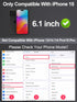 2 Pack 15-6.1 inch, GIGIKISS Matte Screen Protector for iPhone Anti-Fingerprint & Anti-Glare Screen Protector Tempered