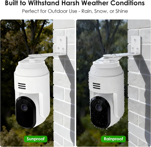 2Packs 300 360 Adjustable Corner Mount Bracket for Arlo Essential Indoor /Outdoor Pan Tilt Security Camera, Metal Wall