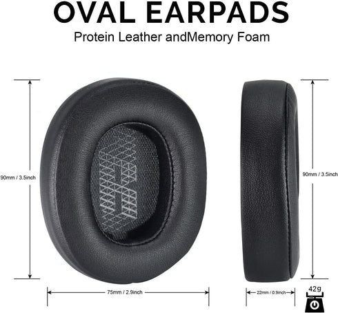 Ear Pads Replacement Ear Pads Ultra Soft Resilient Memory Foam Ear Pads Compatible with JBL Live 500BT Wireless Headphones (Black)