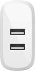 Belkin 24W Dual Port USB Wall Charger with Micro USB Cable, Fast Charging Block for iPhone, Power Bank, and More.
