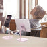 Doboli Cell Phone Stand, Phone Holder for Desk, Compatible with iPhone and All Mobile Phones, Pink Gift for Adults