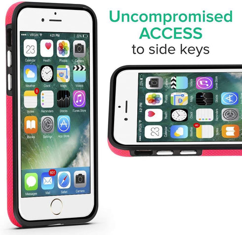 CellEver Heavy-Duty Case for iPhone SE 2022/2020, iPhone 8/iPhone 7 - Military Grade Protection, Slim Shockproof Cover