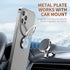 Generic 360 Cell Phone Ring Holder Stand Degree Rotation Finger Ring, Polished Metal Phone Grip for Magnetic Car Mount