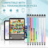 OOCLCURFUL (8Pcs), 2 1 Stylus in Stylus Pen for Touchscreen, High Precision and Sensitivity Double Rubber Tips