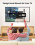 HOME VISION Full Motion TV Wall Mount for 32-84 inch TVs up to 132 lbs, Swivel and Tilt with Dual Articulating Arms