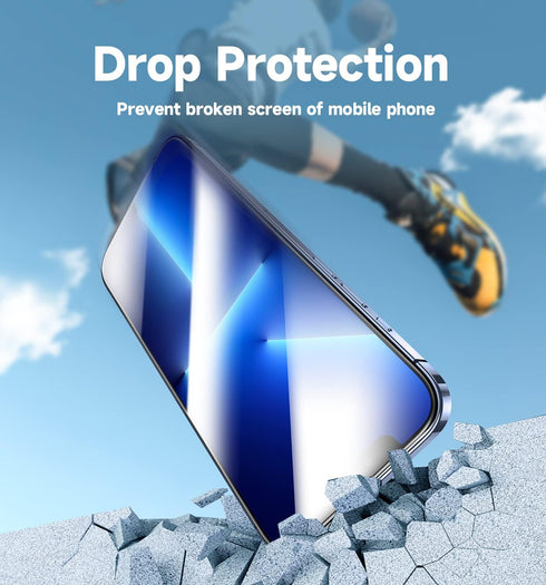 MAGIC JOHN Tempered Glass Screen Protector for iPhone 13 Pro Max/iPhone 14 Plus 6.7" - 2 Pack, Bubble Free, HD Clear,