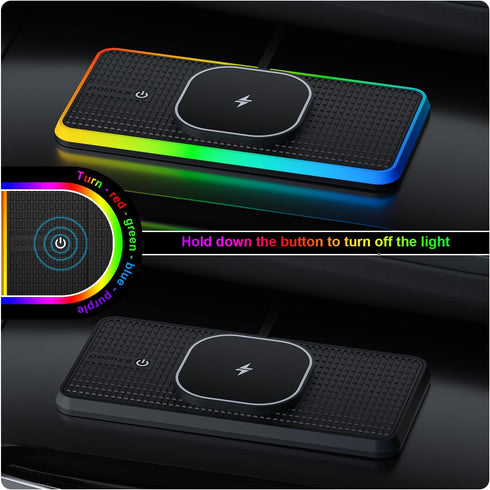 POLMXS 15W 12/13/14/15/16 (K1MAG) Magnetic Wireless Car Charger Charging pad, Wireless Phone Charger Cell Phone