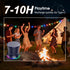 ZYHKON IPX5 5.3 8H Rotary Bluetooth Shower Speaker with RGB Lights, Waterproof Portable Speaker with Suction Cup, Deep