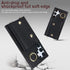 for Samsung Galaxy S24 Ultra Phone Case for Women, Crossbody Wallet Case with Credit Card Holder, Shockproof Black