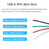 YAODHAOD USB A Female 4 Pin Bare Wire, 5V 2A USB 2.0 Extension Cable for DIY Repair (5pcs)