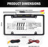 VKQTS 2026 8 170 New License Plate Backup Camera with LED Lights,Waterproof License Plate Reverse Camera with Wide
