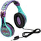 eKids Karmas World Wired Headphones for Kids, Tangle Free Stereo Headphones with Parental Volume Control, 3.5mm Jack