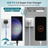 for Samsung Galaxy Super Fast Charging Cord Type C Charger, 25w Android Phone Charger Block &10ft USBC to USB-C Cable for Galaxy S24 Ultra/S24/S24+,S23 S22 S21 S20 Ultra/Plus,iPad Pro/Air/Mini 2Pack